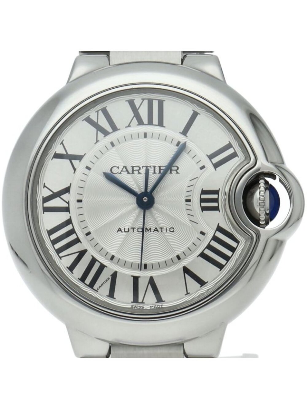 Cartier Ballon Bleu MM Watch 33 Auto SS Silver